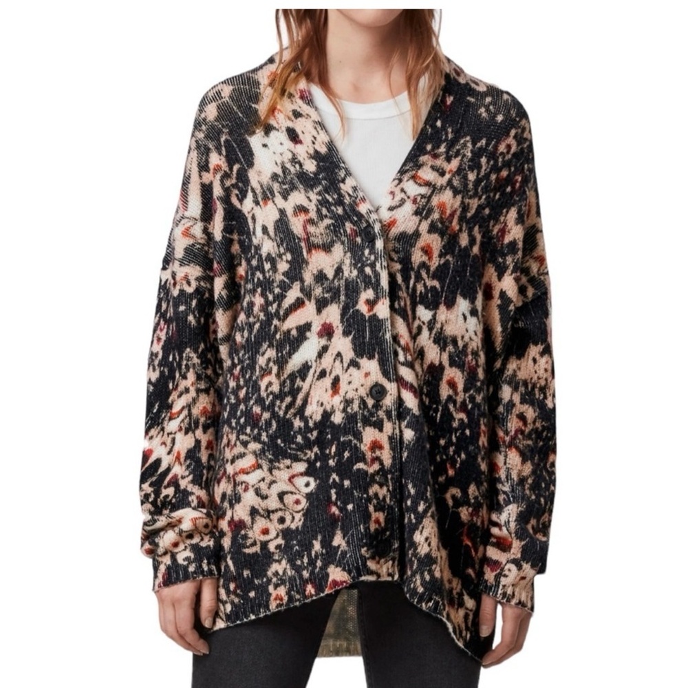 All Saints Multicolor Patterned Cardigan